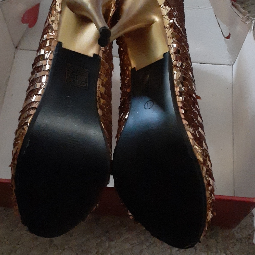 Sequin booties